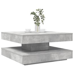 VidaXL Stolik kawowy obrotowy 360 stopni, betonowy, szary, 70x70x34,5 cm