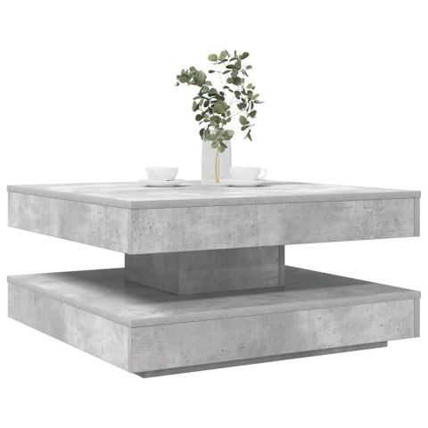 VidaXL Stolik kawowy obrotowy 360 stopni, betonowy, szary, 70x70x34,5 cm