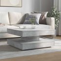 VidaXL Stolik kawowy obrotowy 360 stopni, betonowy, szary, 70x70x34,5 cm