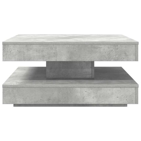 VidaXL Stolik kawowy obrotowy 360 stopni, betonowy, szary, 70x70x34,5 cm