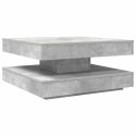 VidaXL Stolik kawowy obrotowy 360 stopni, betonowy, szary, 70x70x34,5 cm