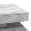 VidaXL Stolik kawowy obrotowy 360 stopni, betonowy, szary, 70x70x34,5 cm