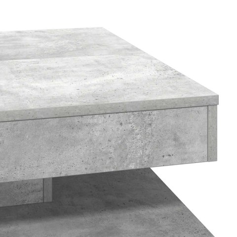 VidaXL Stolik kawowy obrotowy 360 stopni, betonowy, szary, 70x70x34,5 cm