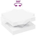 VidaXL Stolik kawowy obrotowy 360 stopni, biały, 70x70x34,5 cm
