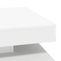 VidaXL Stolik kawowy obrotowy 360 stopni, biały, 70x70x34,5 cm