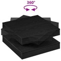 VidaXL Stolik kawowy obrotowy 360 stopni, czarny, 70x70x34,5 cm