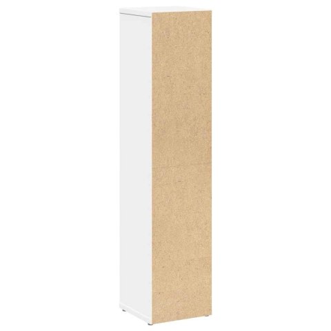 SZAFKA ŁAZIENKOWA Z UCHWYTEM NA PAPIER TOALETOWY BIAŁA 20,5X20X90CM