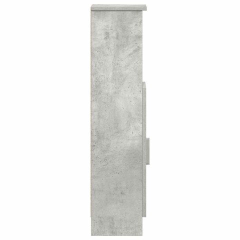 SZAFKA ŁAZIENKOWA Z UCHWYTEM NA PAPIER TOALETOWY KOLOR SZARA BETONOWY 20,5X22X90CM