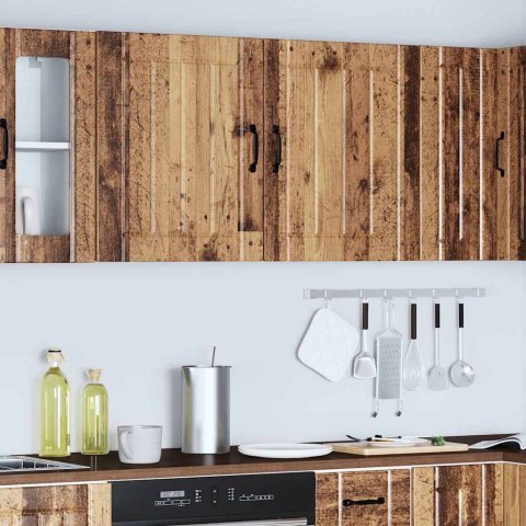 VidaXL Szafki kuchenne ścienne 2 szt. Lucca stare drewno, drewno klejone