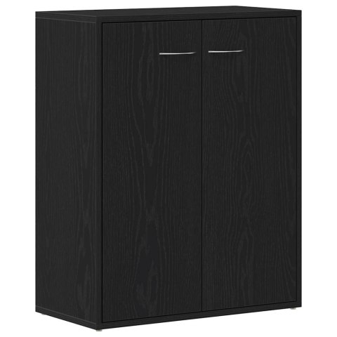 VidaXL Komoda Czarny Dąb 60x30x75 cm Drewno klejone