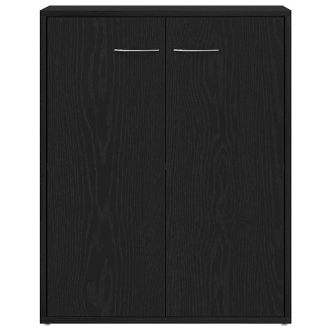 VidaXL Komoda Czarny Dąb 60x30x75 cm Drewno klejone