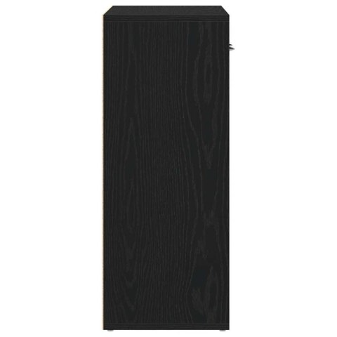 VidaXL Komoda Czarny Dąb 60x30x75 cm Drewno klejone