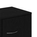 VidaXL Komoda Czarny Dąb 60x30x75 cm Drewno klejone