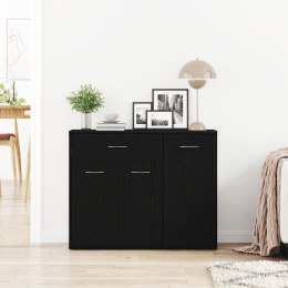VidaXL Komoda Czarny Dąb 88x30x70 cm Drewno klejone