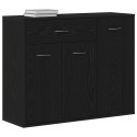 VidaXL Komoda Czarny Dąb 88x30x70 cm Drewno klejone