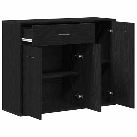 VidaXL Komoda Czarny Dąb 88x30x70 cm Drewno klejone