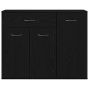 VidaXL Komoda Czarny Dąb 88x30x70 cm Drewno klejone
