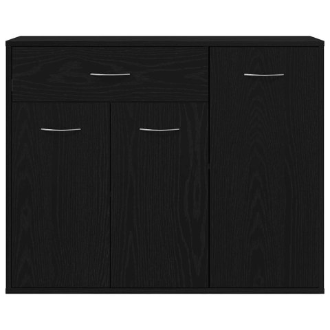 VidaXL Komoda Czarny Dąb 88x30x70 cm Drewno klejone