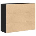 VidaXL Komoda Czarny Dąb 88x30x70 cm Drewno klejone