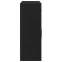VidaXL Komoda Czarny Dąb 91x28x75 cm Drewno konstrukcyjne