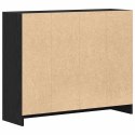VidaXL Komoda Czarny Dąb 91x28x75 cm Drewno konstrukcyjne