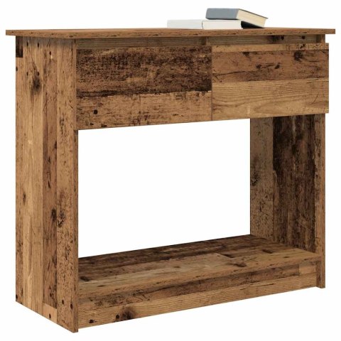 VidaXL Konsola ze Szufladami Stare Drewno 85,5x38,5x74,5 cm