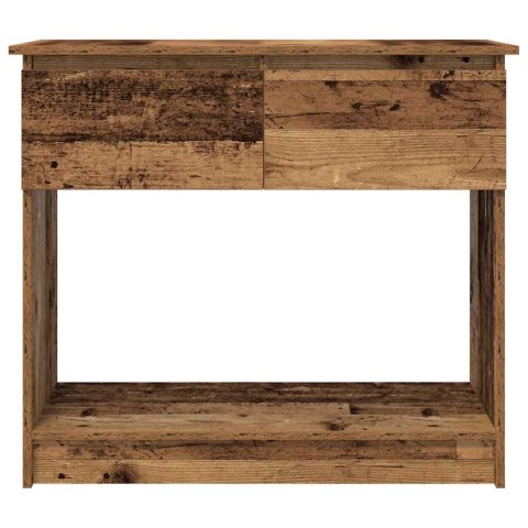 VidaXL Konsola ze Szufladami Stare Drewno 85,5x38,5x74,5 cm