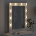 LUSTRO TOALETOWE PROSTOKĄTNY Z LUSTREM BIAŁA 70X50X18CM