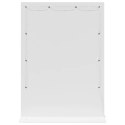 LUSTRO TOALETOWE PROSTOKĄTNY Z LUSTREM BIAŁA 70X50X18CM
