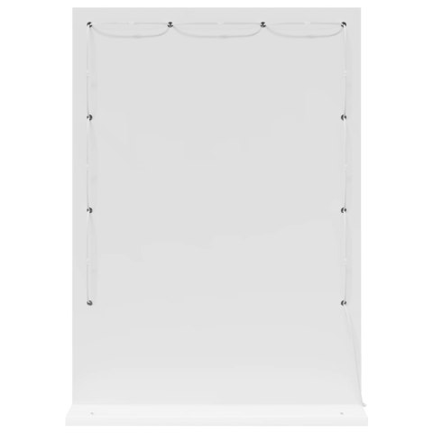 LUSTRO TOALETOWE PROSTOKĄTNY Z LUSTREM BIAŁA 70X50X18CM