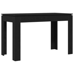VidaXL Stół jadalny dąb czarny 120x60x76 cm Drewno konstrukcyjne