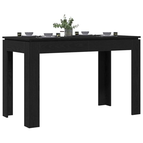VidaXL Stół jadalny dąb czarny 120x60x76 cm Drewno konstrukcyjne