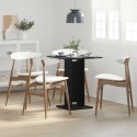 VidaXL Stolik bistro czarny dąb 60x60x75 cm Drewno konstrukcyjne
