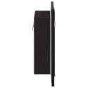 VidaXL Szafka łazienkowa z lustrem LED, czarny dąb, 40x12x45 cm, drewno konstrukcyjne
