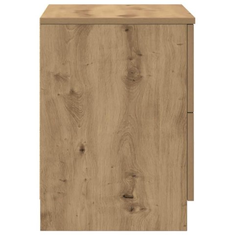 SZAFKA NOCNA Z 2 SZUFLADAMI DĄB RZEMIEŚLNICZY 40X36X50CM