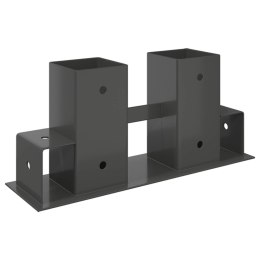 Pomoc w układaniu drewna kominkowego 12 pcs antracytowy Stal