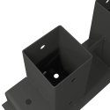 Pomoc w układaniu drewna kominkowego 12 pcs antracytowy Stal
