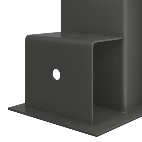 Pomoc w układaniu drewna kominkowego 2 pcs antracytowy Stal