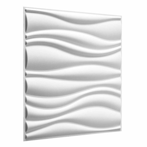 Panele ścienne 12 pcs Biały 50 x 50 cm