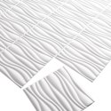 Panele ścienne 12 pcs Biały 50 x 50 cm