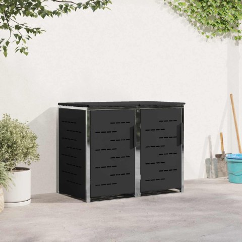 PRZECHOWYWANIE KOSZA NA ODPADY CZARNY 138X77,5X112,5CM