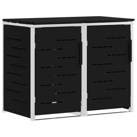 PRZECHOWYWANIE KOSZA NA ODPADY CZARNY 138X77,5X112,5CM
