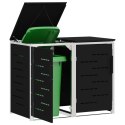 PRZECHOWYWANIE KOSZA NA ODPADY CZARNY 138X77,5X112,5CM