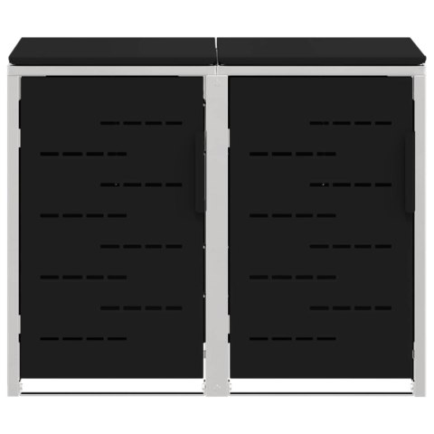 PRZECHOWYWANIE KOSZA NA ODPADY CZARNY 138X77,5X112,5CM