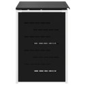 PRZECHOWYWANIE KOSZA NA ODPADY CZARNY 138X77,5X112,5CM
