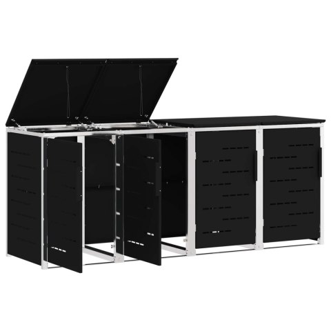 PRZECHOWYWANIE KOSZA NA ODPADY CZARNY 276X77,5X112,5CM