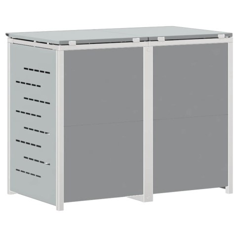VidaXL Przechowywanie kosza na odpady Szary 138 x 77,5 x 112,5 cm