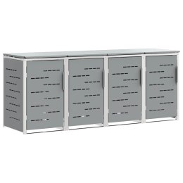 VidaXL Przechowywanie kosza na odpady Szary 276 x 77,5 x 112,5 cm
