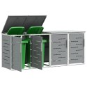 PRZECHOWYWANIE KOSZA NA ODPADY SZARY 276X77,5X112,5CM
