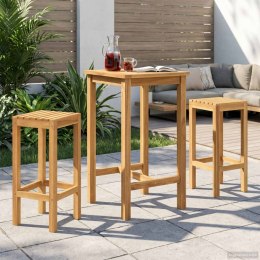 VidaXL zestaw barowy na zewnątrz 3 pcs Nieprzetworzone